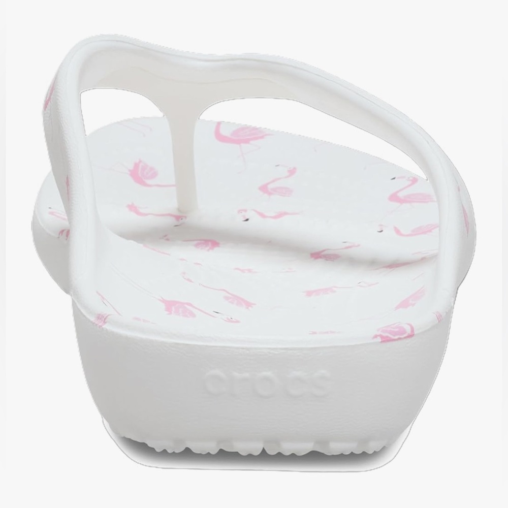 Crocs Kadee II Flamingo Print Flip Flop W 211700-100 Women’s Size 7 - Picture 6 of 8